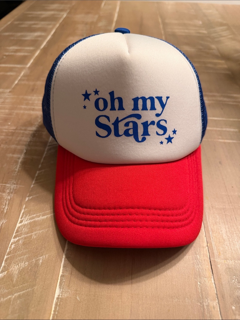 Oh My Stars Red, White & Blue Truckers Cap